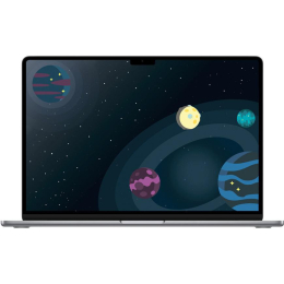 Ноутбук Apple MacBook Air 15" MQKP3 (M2 8-Core, GPU 10-Core, 8GB, 256GB) («Серый космос» | Space Gray)
