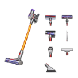 Беспроводной вертикальный пылесос Dyson V8 Absolute («Никель»/Жёлтый | Nickel/Yellow) (SV25) (2021)