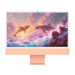 Моноблок Apple iMac 4.5K 24" (M4 8-Core, GPU 8-Core, 16GB, 256GB) (Оранжевый | Orange) (2024)